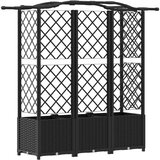  Povišeni krevet s mrežom i krovom Crna 163 x 40 x 141 cm PP | shoptok.hr