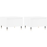  The Living Store Klubska mizica 2 kosa bela 50x46x35 cm inženirski les - Klubska Mizica, (21448267) | Shoptok.si