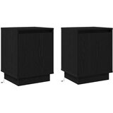  Noćni ormar 2 pcs Crni hrast 39 x 34,5 x 50 cm | shoptok.hr