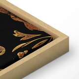  Slika - Baroque Ornaments in Patinated Gold and Browns: Retro Motif 60x40 U prirodnom drvenom okviru | shoptok.hr