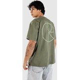 Polar Skate Contrast - Stroke Logo T-shirt moss green Cene