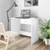  Radni stol bijeli 100 x 50 x 76 cm od konstruiranog drva | shoptok.hr