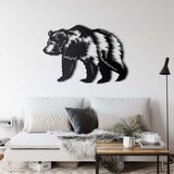 Wallxpert metalni zidni ukras 5342, medved, 60 x 40 cm, crni | Eponuda.com