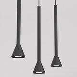  Luster na sajli MAZZO 3xGU10/8W/230V crne boje | Eponuda.com