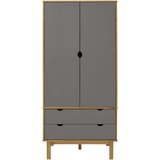  Ormar OTTA smeđe-sivi 76 5 x 53 x 172 cm od masivne borovine | shoptok.hr