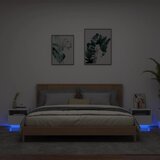 vidaXL Noćni ormarići s LED svjetlima 2 kom bijeli 40 x 39 x 37 cm | shoptok.hr
