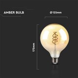  led sijalica filament G125 E27/6W/230V 1800K | Eponuda.com