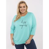 RELEVANCE Blouse-RV-BZ-A524.80-turquoise | Shoptok.si