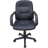 Lesnina-XXXL pisarniški stol nobi 2, videz usnja, črna | Shoptok.si