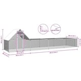  Kokošinjac od pocinčanog čelika 8 x 2 x 2 m | shoptok.hr
