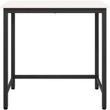  Stol Bijelo 80 x 50 x 77 cm Inženjerska drva i čelik | Eponuda.com