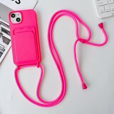 INORCO Zaščitna torbica za iPhone 14 Case Tekoči silikonski ovitek za telefon proti padcu z režo za kartice, trak, (22036313) | Shoptok.si