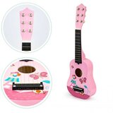 ECO TOYS drvena gitara za decu sa metalnim žicama pink | ePonuda.com