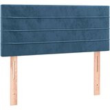 vidaXL Box spring postelja z vzmetnico temno moder 90x190 cm | Shoptok.si