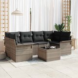  Sjedeća garnitura za vrt 7 pcs Siva 55 x 55 x 37 cm poliratan | shoptok.hr