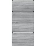 Ormarić za cipele s 4 ladice siva boja hrasta 80x21x163,5 cm | Eponuda.ba
