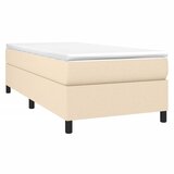  Okvir za krevet s oprugom krem 100 x 200 cm od tkanine | shoptok.hr