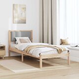  Krevetna konstrukcija s uzglavljem Svijetlo siva 80 x 200 cm | shoptok.hr
