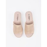 GOODIN Golden women's wedge flip-flops | Shoptok.si