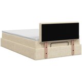  od pjene s madracem i LED-om Krem 120 x 190 cm Tkanina | shoptok.hr