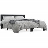 Furnova Posteljni okvir črn 160x200 cm inženirski les in kovina, (21939889) | Shoptok.si