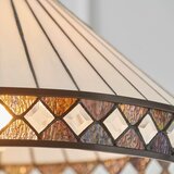  Endon 64147 - Luster na lancu Tiffany FARGO 1xE27/60W/230V prečnik 50 cm | Eponuda.com