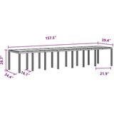  Vrtna jedilna garnitura s blazinami 15 pcs Antracit PP, (5000154571) | Shoptok.si