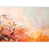  Foto tapeta - Flaming meadow - nature landscape with meadow of flowers and leaves in watercolour style 294x210 | shoptok.hr