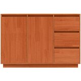  Kreveta Smeđi hrast 111 x 34 x 75 cm Čvrsto borovo drvo | shoptok.hr