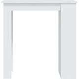  Barski stol sa stalkom za pohranu bijeli 102x50x103,5 cm drveni | shoptok.hr