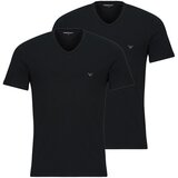 Emporio Armani Majice s kratkimi rokavi 2-PACK CREW NECK T-SHIRT AF14132 Črna Cene