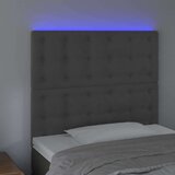  Posteljno vzglavje temno sivo 80x5x118/128 cm žamet, (20793052) | Shoptok.si