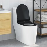  WC daska Podesiva Crna 50 x 36,5 x 5 cm Polipropilen | shoptok.hr
