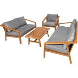 Aluminijska vrtna garnitura 2 sofe + fotelja + stol | Shoptok.si
