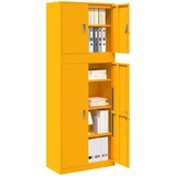 Ormarić za pohranu 2 kom. Žuta boja senfa 80 x 40 x 210 cm | shoptok.hr