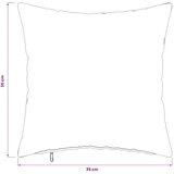  Presvlaka za jastuk 6 kom. HEERLEN Sivosmeđa 35 x 35 cm - Osnovni Sivosmeđa 6 | shoptok.hr