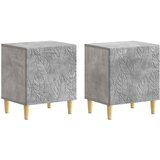  Noćni ormarić 2 pcs Betonska siva 43 x 34,5 x 50 cm | Shoptok.si