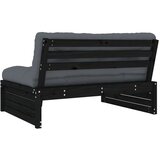  Srednja sofa crni 120x80 cm od masivne borovine | shoptok.hr