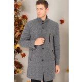 Dewberry PLT8386 MEN'S COAT-DIAGONAL LIGHT BLACK-GREY Cene