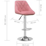  Barski stolac ružičasti baršunasti | Eponuda.com
