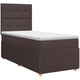  Boxspring krevet s madracem Tamno smeđa 90 x 190 cm Tkanina | shoptok.hr