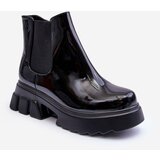 Kesi Women's shiny slim shoes black Brizora Cene'.'