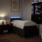  Krevet s oprugama i madracem tamnosmeđi 100 x 200 cm od tkanine | shoptok.hr