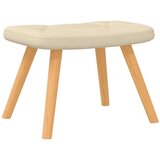  Stolica za ljuljanje s osloncem za noge krem od tkanine | shoptok.hr