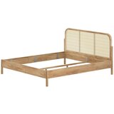 Vipack Bračni krevet od punog hrasta bez podnice 180x200 cm u prirodnoj boji Olive Rotan – | shoptok.hr