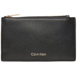 Calvin Klein Velika ženska denarnica Foil Logo Top Zip Cardcase LV04F1090G Črna Cene