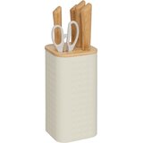 Five STALAK ZA NOŽEVE S 4 NOŽA I ŠKARAMA SENSIA 11,5X11,5X36,3CM BAMBUS/NEHRĐAJUĆI ČELIK RAZNE BOJE | shoptok.hr