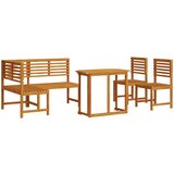 vidaXL 4-delni vrtni jedilni set - Močan akacijev les, (22087256) | Shoptok.si