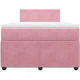 Box spring krevet s madracem ružičasti 120 x 200 cm baršunasti | shoptok.hr