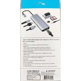 Gembird A-CM-COMBO9-03 USB Type-C 9-in-1 multi-port adapter USB USB-C+HUB+HDMI+PD+card rea (2023) Cene